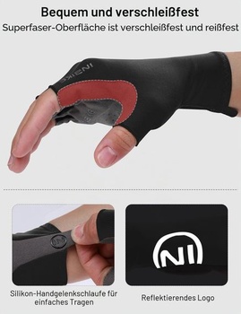 INBIKE Letné cyklistické rukavice, polprstové, priedušné, elastické, cestná cyklistika, 3mm SDR,