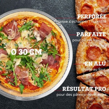 FMprofessional 9913550 Krájač pizze, perforovaný, pre mrazené plechy na pizzu, nerezová oceľ,