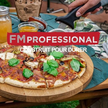 FMprofessional 9913550 Krájač pizze, perforovaný, pre mrazené plechy na pizzu, nerezová oceľ,