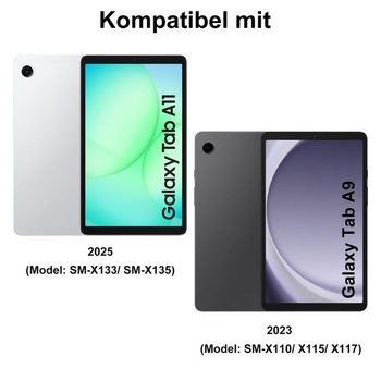 Puzdro s klávesnicou pre Samsung Galaxy Tab A11/A9 8,7 palca (2025/2023) fialové