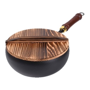 Wok panvica ZBIianxer s dreveným vekom, 24 cm