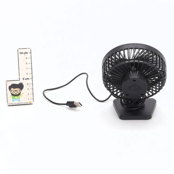 Gaiatop USB stolní ventilátor, malý, ale výkonný, přenosný, tichý, 3 rychlosti větru, stolní osobní