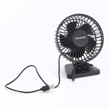 Gaiatop USB stolní ventilátor, malý, ale výkonný, přenosný, tichý, 3 rychlosti větru, stolní osobní