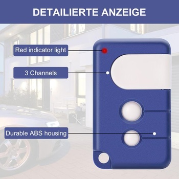 Náhrada diaľkového ovládača pre otvárač garážových brán Chamberlain MotorLift 84335EML, 84333E,