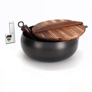 Wok panvica ZBIianxer s dreveným vekom, 24 cm