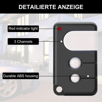 Náhrada diaľkového ovládača pre otvárač garážových brán Chamberlain MotorLift 84335EML, 84333E,