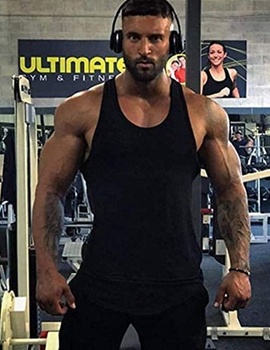 COOFANDY Pánske tielko na kulturistiku, tielko bez rukávov, tričko na svaly, fitness stringer tričká