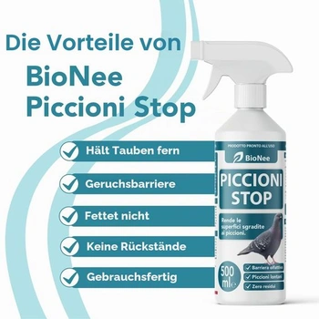 Pigeon Stop 500 ml - Sprej s pachovou bariérou proti holubom a vtákom, na balkón a terasu