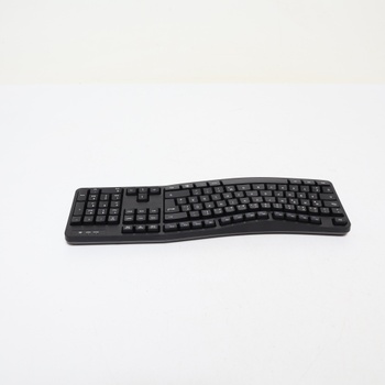 Sada klávesnice a myši Amazon Basics, ergonomická, bezdrátová, německé rozložení - černá