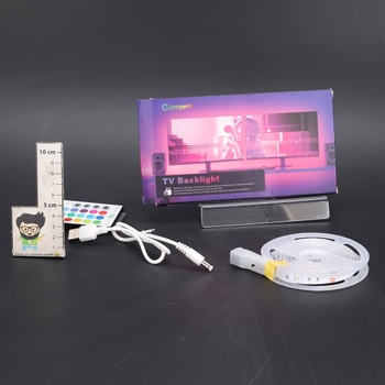 GIPOYENT LED světla pro TV, 5M LED TV podsvícení, pro 45-75 palcový TV, Music Sync LED TV osvětlení