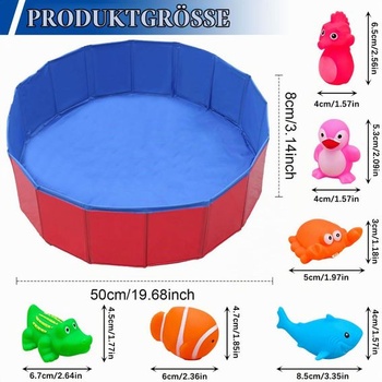 Skladací bazén pre psov, bazén pre psov, surfovanie pre domácich miláčikov, skladací PVC bazén pre psov