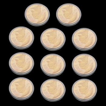 Prasacco kapsule na mince, 20 kusov, priehľadný plastový držiak na mince, okrúhly držiak na mince 40mm,