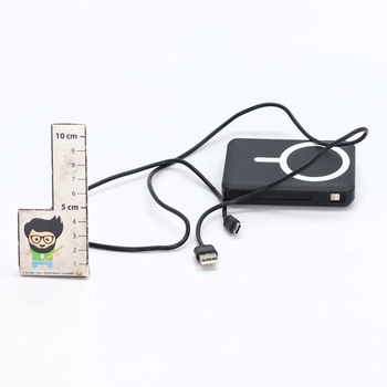 Powerbanka Azmuth pro iPhone s magnetickou ochranou, 10 000 mAh se stojánkem, černá