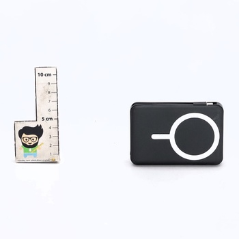 Powerbanka Azmuth pro iPhone s magnetickou ochranou, 10 000 mAh se stojánkem, černá