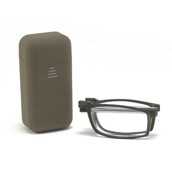 Skladacie anti-light modré čítacie okuliare KoKoBin pre mužov a ženy s teleskopickými zrkadlovými