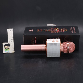 Mikrofon pro děti, Bluetooth karaoke mikrofon dárky pro děti hračky dívky, přenosný dětský mikrofon