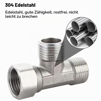 2 kusy otočného tvarovky T-kusu 3/4