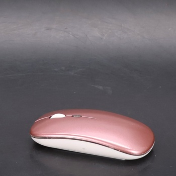 GLOBAL TECH bezdrátová myš, LED dobíjecí tichá tenká myš bezdrátová myš k notebooku, 2,4G USB