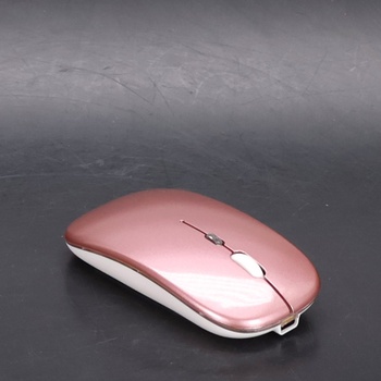GLOBAL TECH bezdrátová myš, LED dobíjecí tichá tenká myš bezdrátová myš k notebooku, 2,4G USB