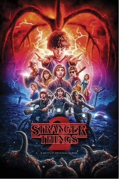 Sada 3 plakátů k seriálu Stranger Things zblízka, 1., 2. a 3. série (61 cm x 91,5 cm)