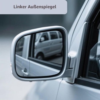 Výmena ľavého vyhrievaného zrkadla pre VW T5 2003-2009 a Caddy 2004-2015, asférické sklo vonkajšieho