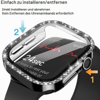 Pouzdro JETech Bling pro Apple Watch Series 11/10 42 mm, černé