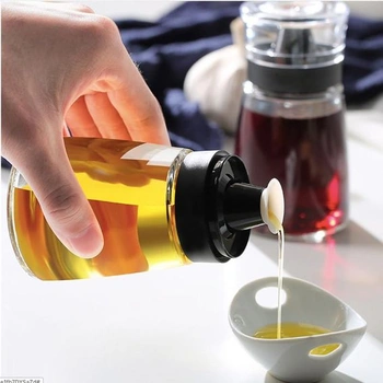 Dávkovač oleje s nepropustným uzávěrem pro kempování venku, 160ml sklenice na olivový olej a ocet,