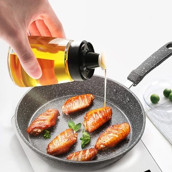 Dávkovač oleje s nepropustným uzávěrem pro kempování venku, 160ml sklenice na olivový olej a ocet,