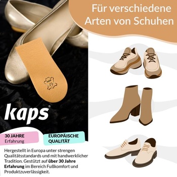 Klin na pätu, zdvíhacia päta, 1 kus, 30 mm, veľkosť L - Kaps Topmed Plus L (30 mm) béžová