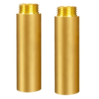 2 mosadzné predlžovacia armatúra na kohútik 1/2 palca x 80 mm, závitové predĺženie DN15, 1/2