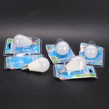 EXTRASTAR LED žiarovka E14 teplá biela G45 8W, 3000K, nestmievateľná úsporná žiarovka, balenie po 6