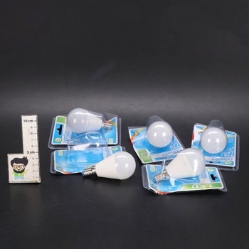 EXTRASTAR LED žiarovka E14 teplá biela G45 8W, 3000K, nestmievateľná úsporná žiarovka, balenie po 6