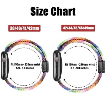 Magnetický náramok HITZEE kompatibilný s Apple Watch 42/41/40/38mm B-Pride Edition