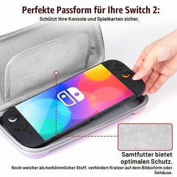 Puzdro URAQT Switch 2 kompatibilné s Nintendo Switch 2 (2025), taška pre konzolu Switch 2, 12