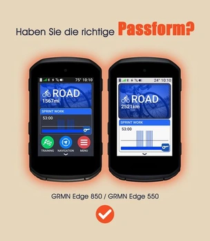 Silikonové pouzdro kompatibilní s Garmin Edge 850/550 - černé