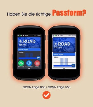 Silikónové púzdro kompatibilné s Garmin Edge 850/550 - čierne