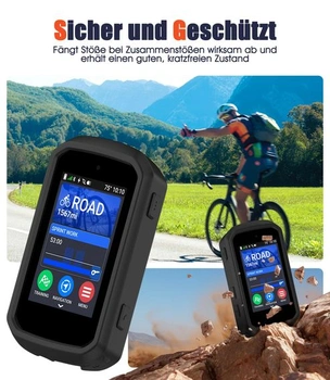 Silikonové pouzdro kompatibilní s Garmin Edge 850/550 - černé