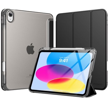 Puzdro MoKo pre iPad (A16) 11. generácia 11 palcov 2025 s držiakom na pero C-čierne