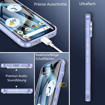 Puzdro OWKEY pre Google Pixel 10, Google Pixel 10 Pro s tvrdeným sklom [ochrana vojenskej úrovne]