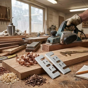 Dvojice hoblovacích nožů o průměru 3-1/4 palce (82x28x3 mm) pro hoblíky 1900B, KP0800, DW6655,