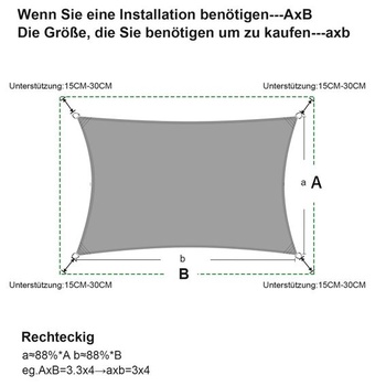 Vodotesná slnečná clona 3x5m Sunny Guard