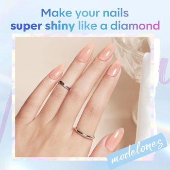 Modelones Base Coat Top Coat Gél UV LED sada lakov na nechty bez utierania podkladový a vrchný lak 10ml