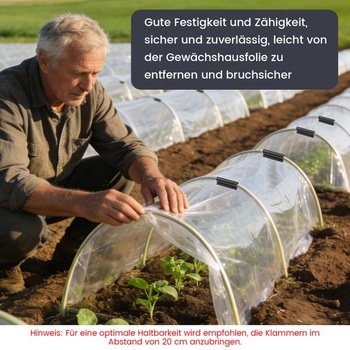 Montážne klipy pre zásteny na ochranu súkromia - upínacie lišty pre pásky zásten na ochranu súkromia
