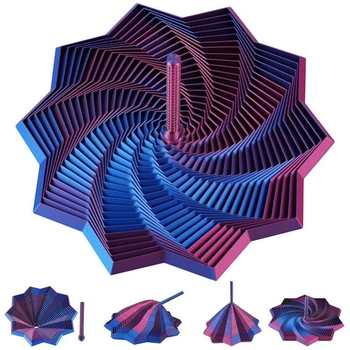 AOOWU Gradient Fractal Fidget Hexagons, šesťuholníková…