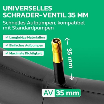 MoovMoov duša do kolesa 14 palcov - Pre plášte 14x2,25, 14x2,30, 14x2,35, 14x2,40 a 14x2,50 s ETRTO