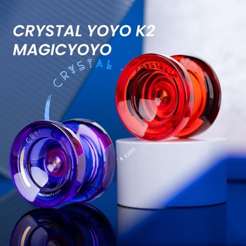 MAGICYOYO JoJo K2 Crystal, profesionální responzivní jo-jo pro děti, křišťálově červená