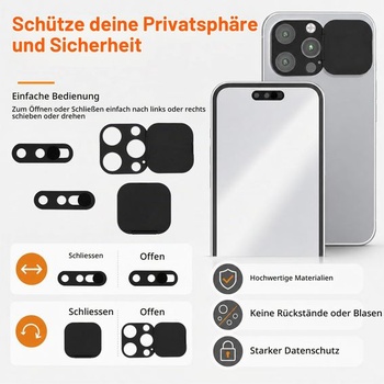 XIHIRCD 4dielny kryt s ochranou súkromia pre iPhone 14/15/16 Pro/Pro Max