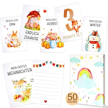 Mesačné priania pre bábätká 1-12 mesiacov, 50 prianí,…