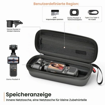 STARTRC PHOTO taška pre DJI Osmo Pocket 4/3, prepravné púzdro pre OSMO Pocket 4 s príslušenstvom,