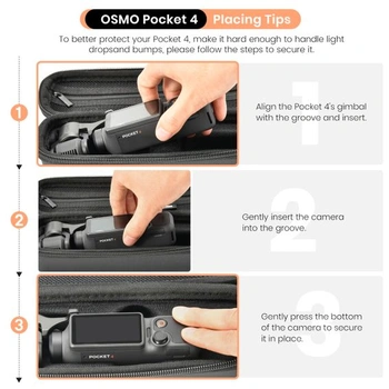STARTRC PHOTO taška pre DJI Osmo Pocket 4/3, prepravné púzdro pre OSMO Pocket 4 s príslušenstvom,